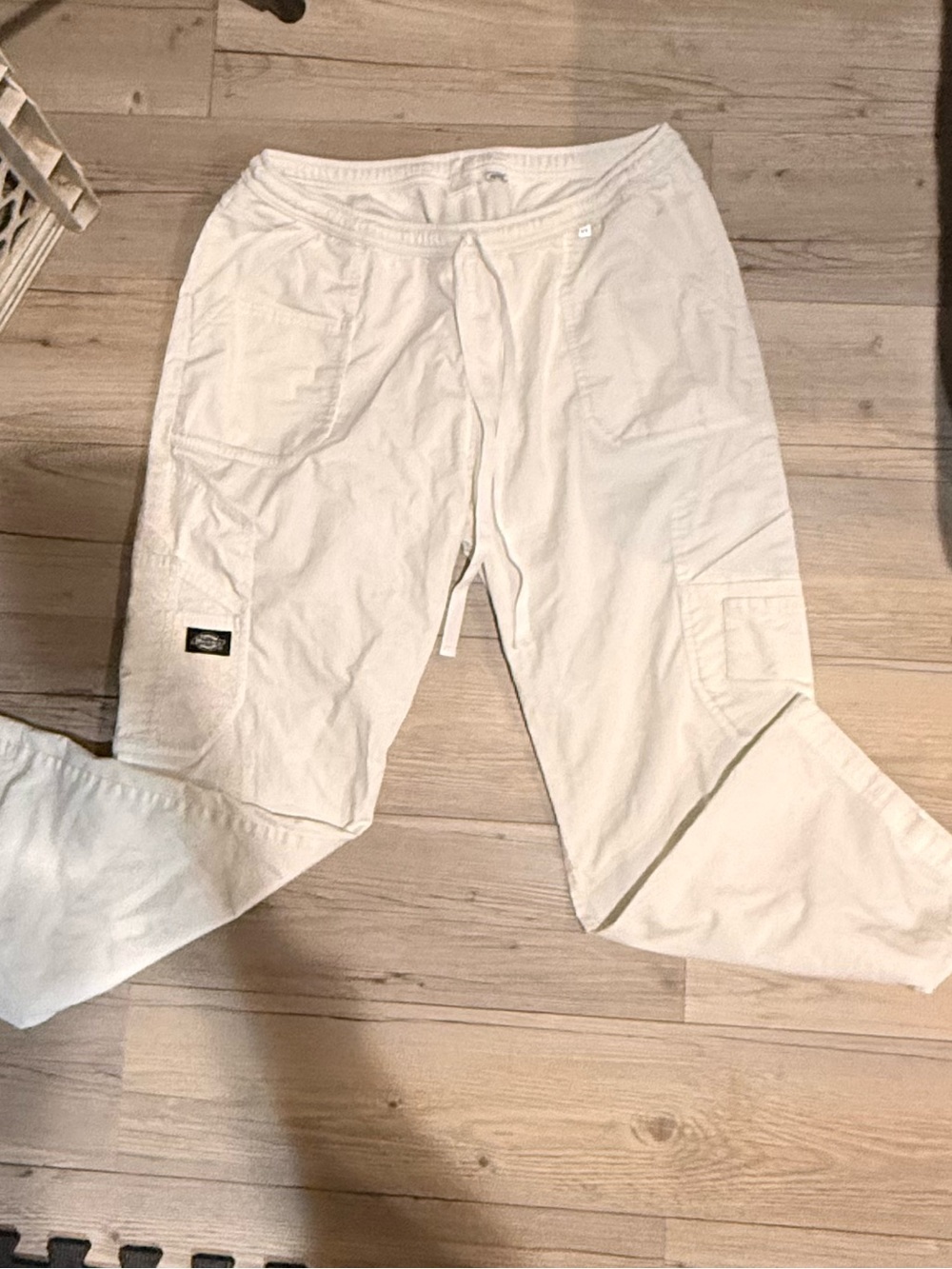 Casual Cargo Pants - White